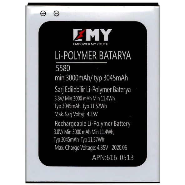 Vestel Venus V3 5580 Uyumlu EMY Batarya ürün görseli 1