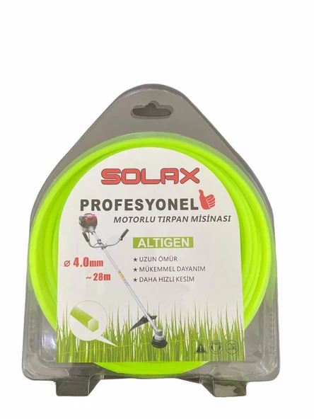 Solax Altıgen Tırpan Misinası 4 mm 28 Metre ürün görseli 1