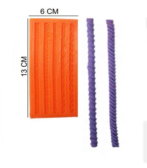 ŞEKER HAMUR KALIBI SİLİKON BURMA ZİNCİR 6*13 CM 5 Lİ ürün görseli 1