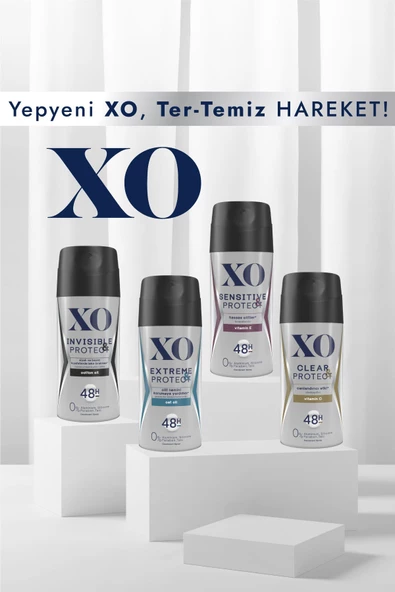 XO Extreme Protect Erkek Sprey Deodorant 150 ml - Resim 4