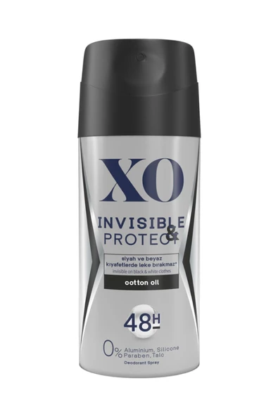 XO Invisible Protect Erkek Sprey Deodorant 150 ml - Resim 2