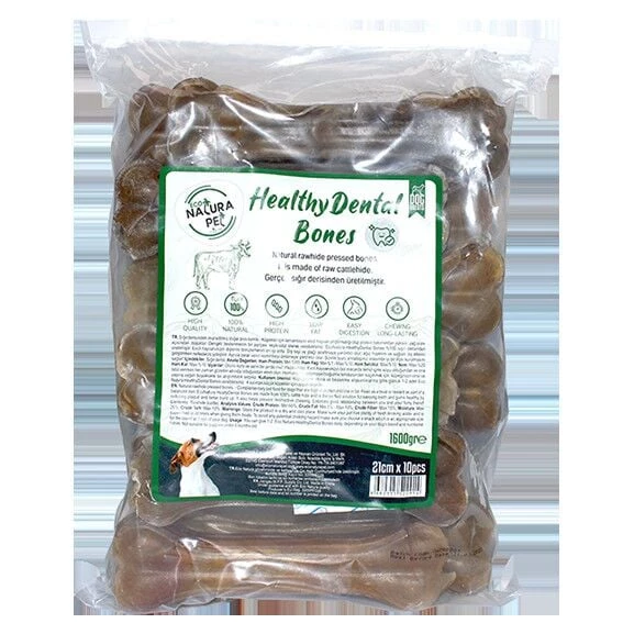 Eco Natura Pet Healty Dental Bones Natural Pres Kemik 21Cm 10Lu 1600Gr ürün görseli 1