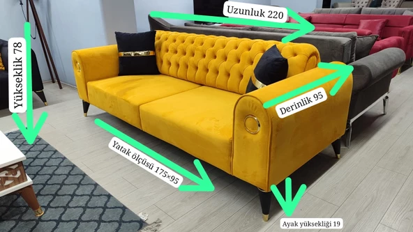 İdeal Üçlü Koltuk - Resim 3