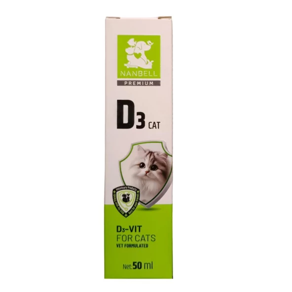 Nanbell D3 Kedi Vitamini 50Ml ürün görseli 1