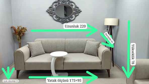 İdeal Üçlü Koltuk - Resim 3