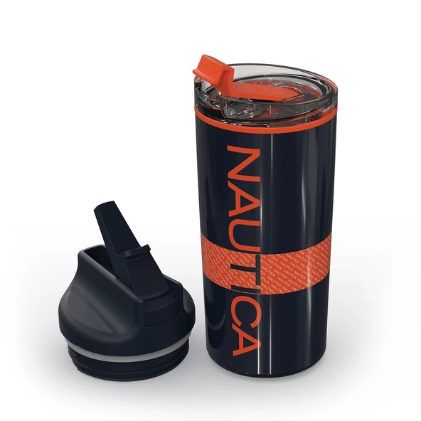 Nautica Sport Termos Paslanmaz Çelik 650 ml Navy Turuncu ürün görseli 1