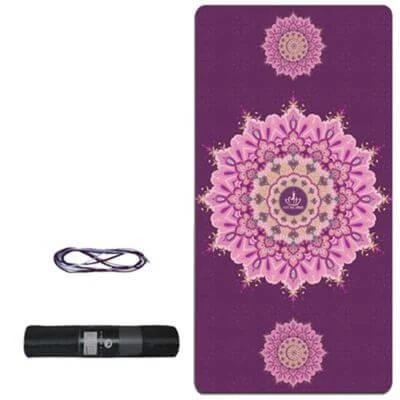 Tusi Yoga Matı ve Pilates Minderi Kilim Desenli Mor ürün görseli 1