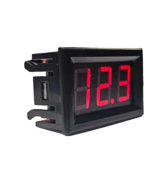Dijital Voltmetre DC 5-120V 2P - Resim 2