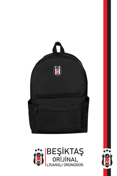 Beşiktaş Orijinal Lisanslı Spor Sırt Çantası Bjk Siyah Çanta ürün görseli 1