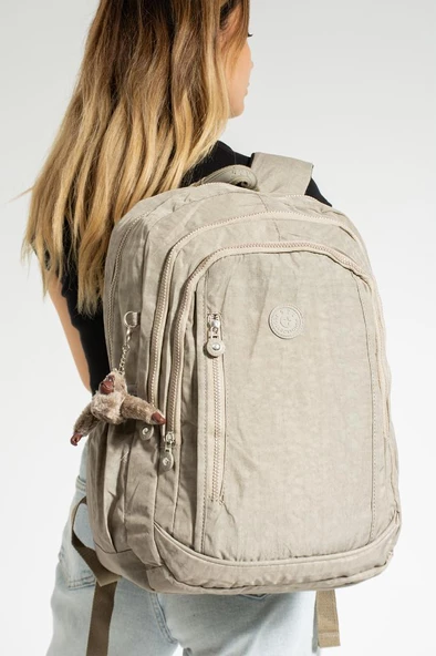 571 Collection Sırt Çantası Unisex 43*30 Cm Okul Çantası Su İtici Klinkır Kumaş Çok Cepli ürün görseli 1