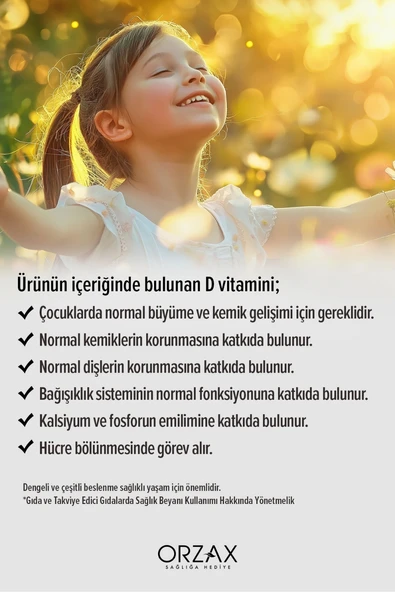 Ocean Vitamin D3 400 IU Sprey 20 ml - Resim 4
