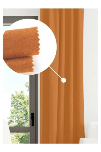 Oranj Ada Fon Perde Sık Pile 1'E 3 PİLE - Resim 5