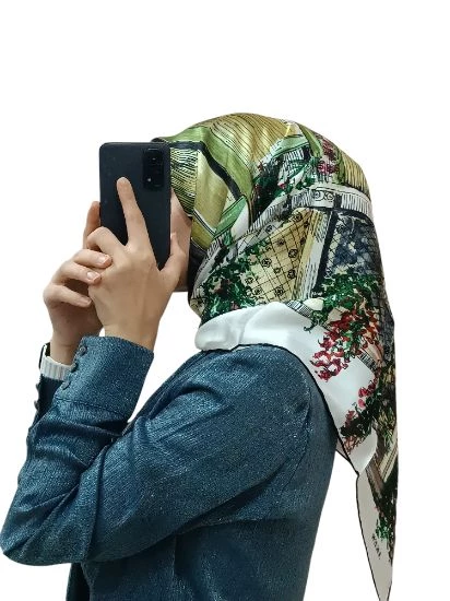 AKER İPEK KREP SATEN EŞARP 8646701 ürün görseli 1