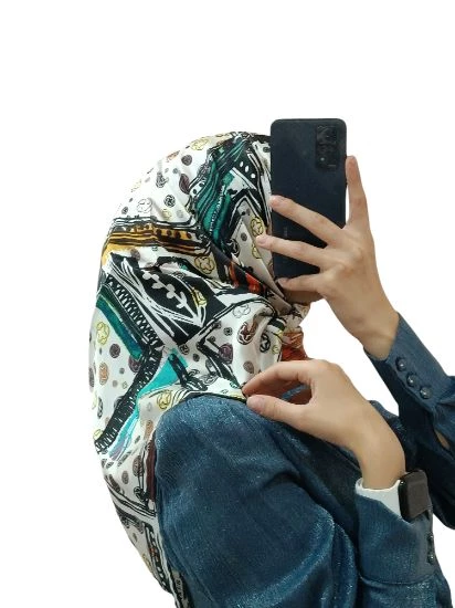 AKER İPEK KREP SATEN EŞARP 8920701 - Resim 3