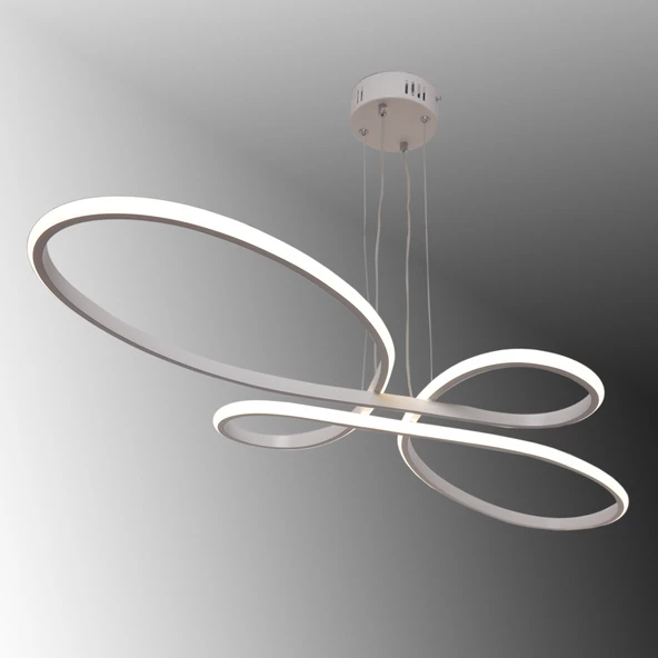 TT Aydınlatma TT041-BY  Trend Modeli Mat Beyaz Led Avize ürün görseli 1
