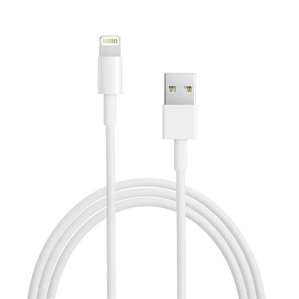 FitPlus Bianca FP-104 Lightning Data/Şarj Kablosu Beyaz 1mt - Beyaz ürün görseli 1