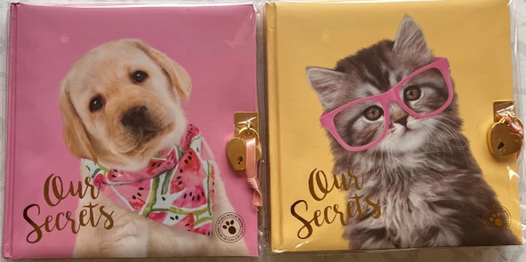 Dolphin Studio Pets Kilitli Hatıra Defteri Pt-7790 ürün görseli 1