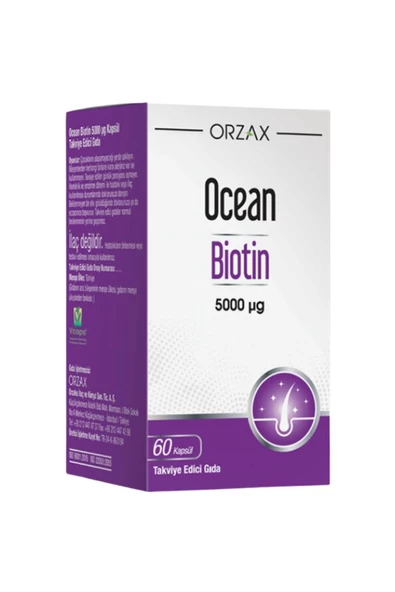 Ocean Biotin 5000 Mcg 60 Kapsül ürün görseli 1
