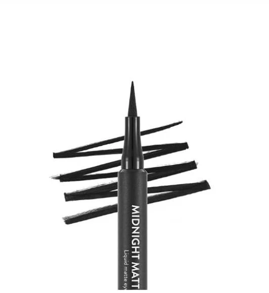 Flormar Midnight Matte Eyeliner Black 001 - Resim 3
