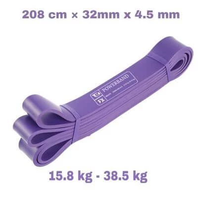 Powerband Direnç Lastiği ve Egzersiz Bandı Mor X-Heavy ürün görseli 1