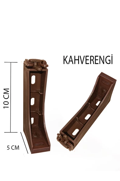 Dekoratif Ray Montaj Aparatı Uzun Ayak 10 Cm 4 Adet ürün görseli 1