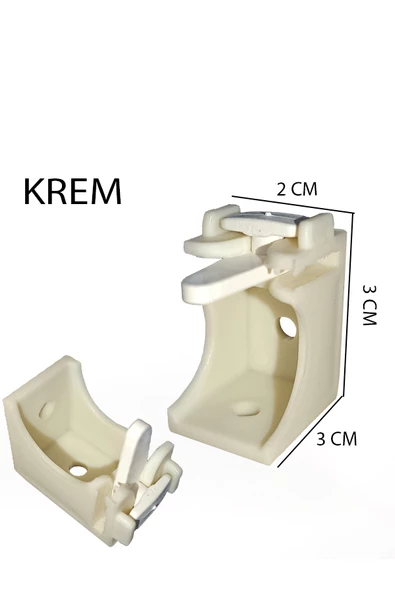 Dekoratif Ray Montaj Aparatı Kısa Ayak 3 Cm 6 Adet ürün görseli 1
