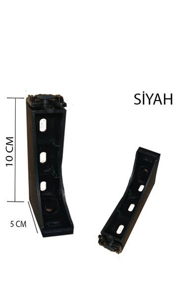 Dekoratif Ray Montaj Aparatı Uzun Ayak 10 Cm 4 Adet ürün görseli 1