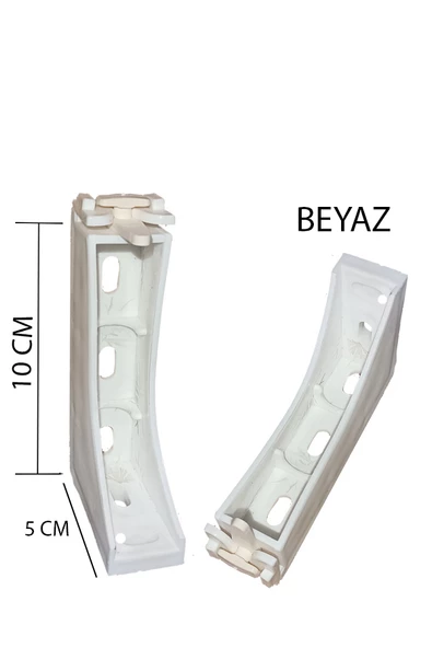 Dekoratif Ray Montaj Aparatı Uzun Ayak 10 Cm 4 Adet ürün görseli 1