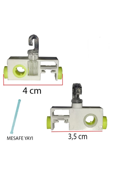 Dikey Perde Vagonu ve Mesafe Yayı 5 ADET J  Tipi  Uyumlu Değiştirilebilir ürün görseli 1