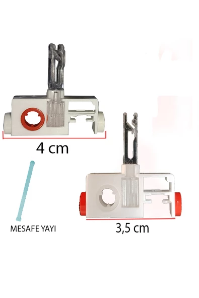 Dikey Perde Vagonu ve Mesafe Yayı 5 ADET H  Tipi  Uyumlu Değiştirilebilir ürün görseli 1