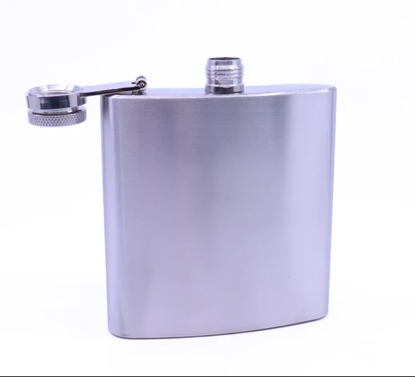 Paslanmaz Çelik Cep Matarası - Hip Flask 6 OZ - Resim 3