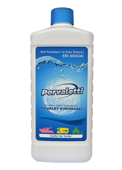 Porvaletti Karavan ve Tekne Portatif Tuvalet Kimyasalı 1lt ürün görseli 1