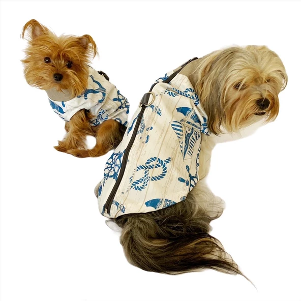Blue Nautica Su itici Yağmurluk Köpek Yağmurluğu ürün görseli 1