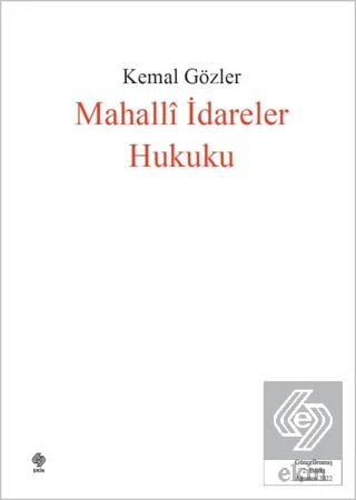 Mahalli İdareler Hukuku Kemal Gözler ürün görseli 1