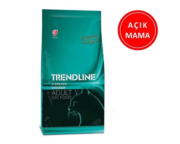 Trendline Sterilized Kısırlaştırılmış Kedi Maması 1 Kg AÇIK ürün görseli 1