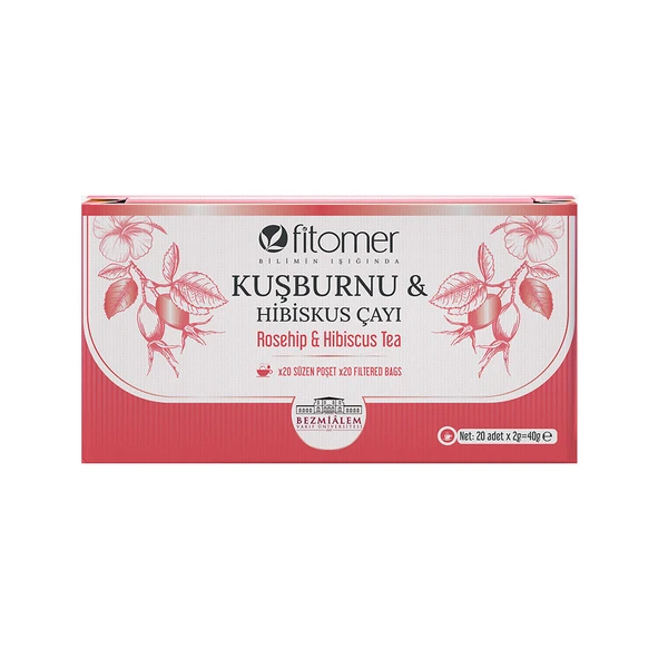 Kuşburnu & Hibiskus Çayı 1,5 Gr 20 li Paket ürün görseli 1