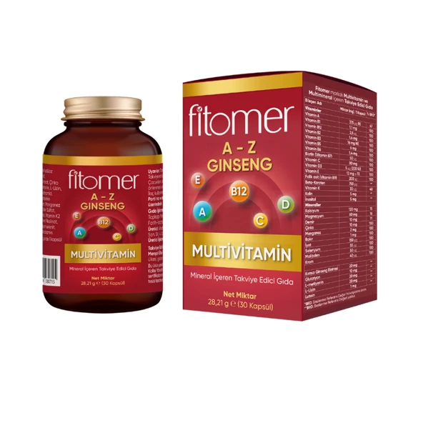 Fitomer Multivitamin 30 Kapsül ürün görseli 1
