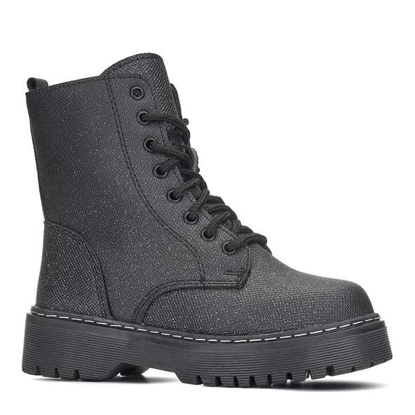 Albishoes Kız Çocuk Fermuarlı Suya Dayanıklı Kışlık Soğuk Geçirmez Postal Bot Bağcıklı Çocuk Bot ürün görseli 1