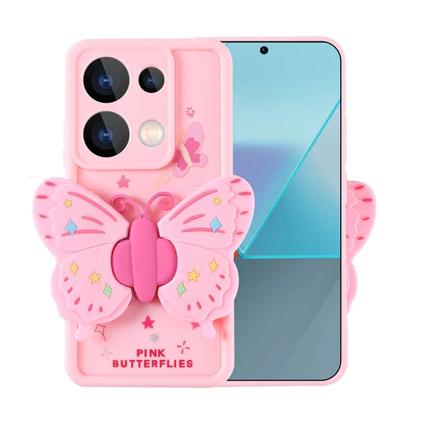 Xiaomi Redmi Note 13 Pro 4G Kılıf Kamera Korumalı Figür Tasarımlı Zore Kapya Kapak ürün görseli 1