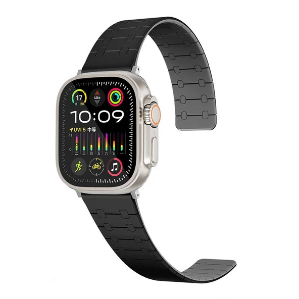 Apple Watch 42mm Zore KRD-111 Çizgili Desenli Silikon Kordon ürün görseli 1