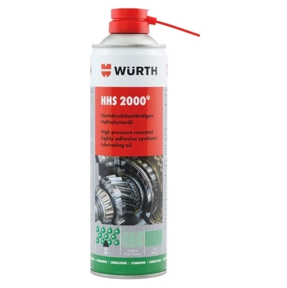 Würth HSS 2000 Sıvı Gres Yağlama Spreyi 500ml ürün görseli 1