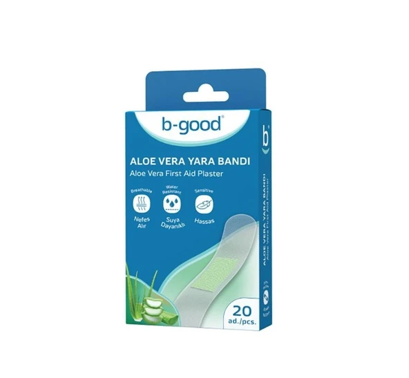 B-Good Aloe Vera Suya Dayanıklı Yara Bandı 20'li ürün görseli 1