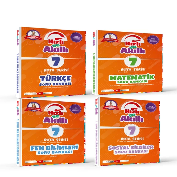 Tammat Yayıncılık 7.Sınıf Türkçe Matematik Fen Bilimleri ve Sosyal Bilimler Soru Bankası Seti 4 Kitap ürün görseli 1
