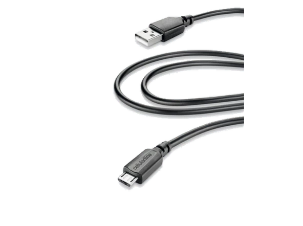 Cellularline Micro USB Data Kablosu Siyah ürün görseli 1