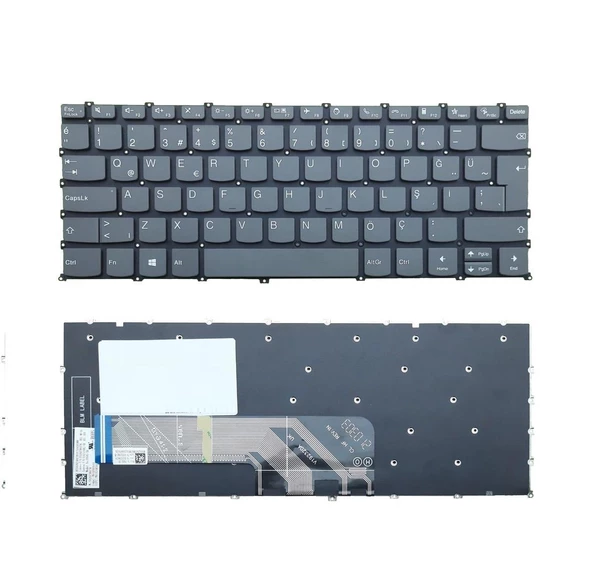 Lenovo ideaPad 5-14ARE05 Klavye Tuş Takımı Füme TR ürün görseli 1