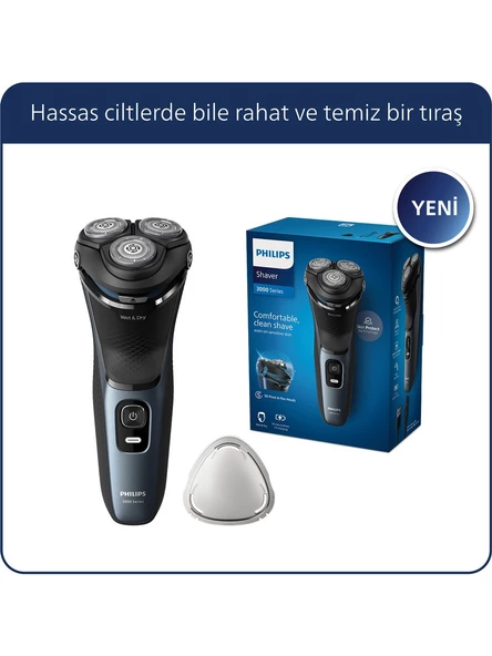 Philips S3144/00 3000 Serisi Islak & Kuru Elektrikli Tıraş Makinesi ürün görseli 1