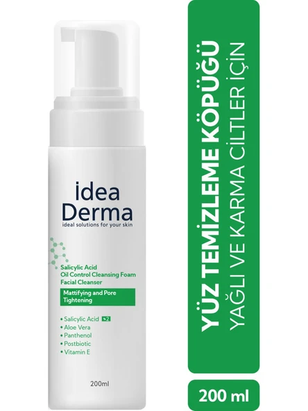 İdea Derma Salisilik Asit Yüz Yıkama Köpüğü 200 ml ürün görseli 1