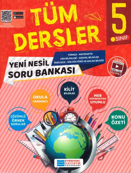 EVRENSEL 5.SINIF TÜM DERSLER YENİ NESİL SORU BANKASI ürün görseli 1