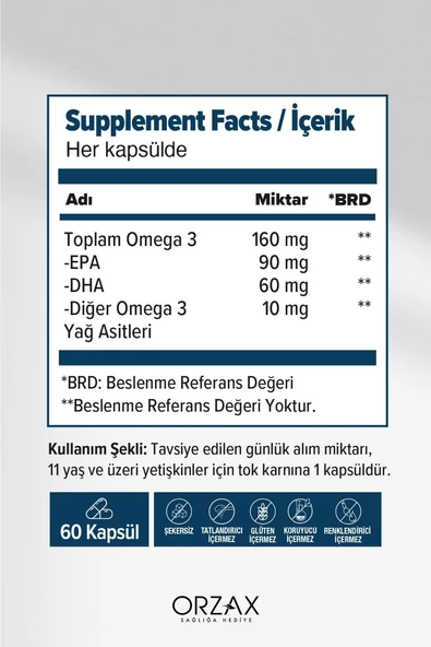 Ocean 500 Mg Balık Yağı 60 Kapsül - Resim 2