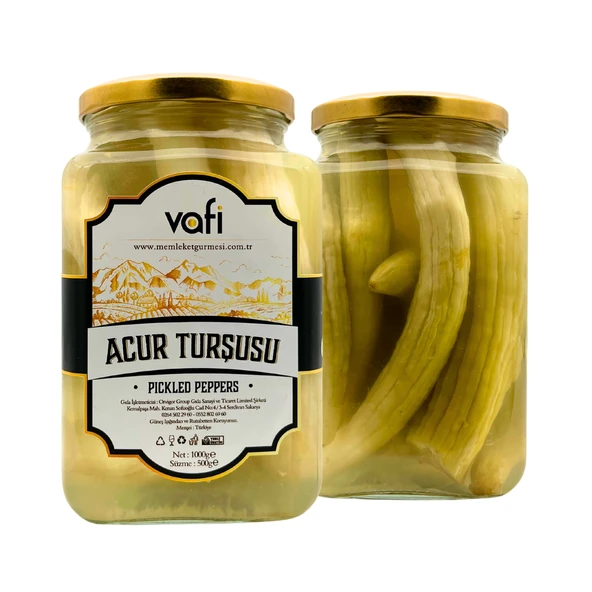 Vafi Turşu Serisi Acur Turşusu 1000cc-500gr 1 ADET ürün görseli 1